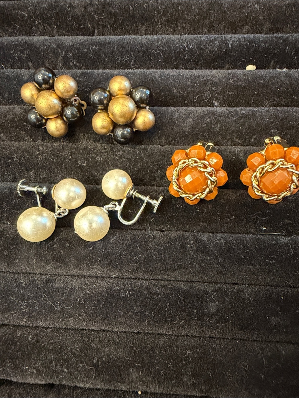 Vintage MCM Clip On and Screw Back Earrings